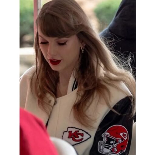 Taylor Swift NFL Kansas City Chiefs Letterman Jacket - Image 4