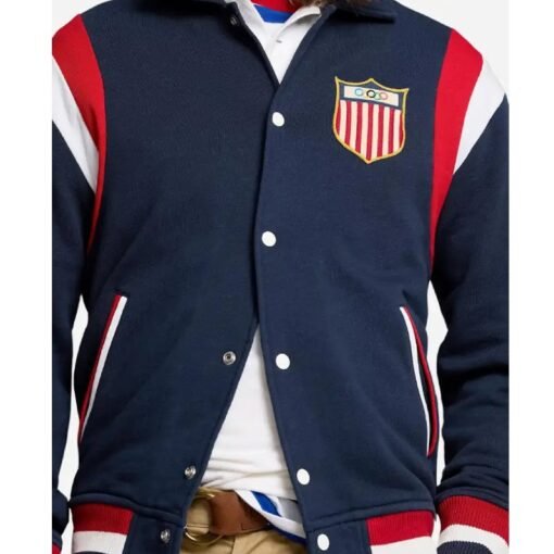 Team USA Olympic Baseball Jacket - Image 2