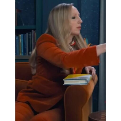 The Afterparty Hannah Orange Blazer - Image 3