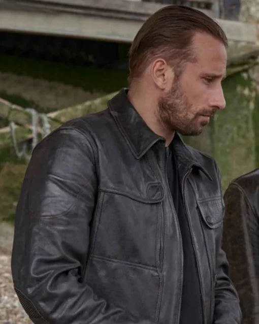 The Old Guard Booker Black Leather Jacket