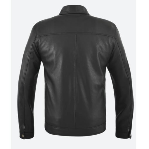The Trunk Um Tae Seong Black Leather Jacket - Image 3