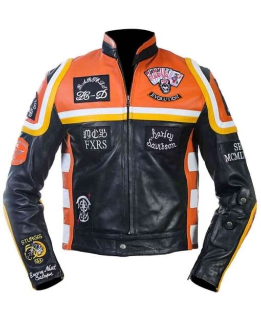 Harley Davidson and The Marlboro Man Biker Leather Jacket