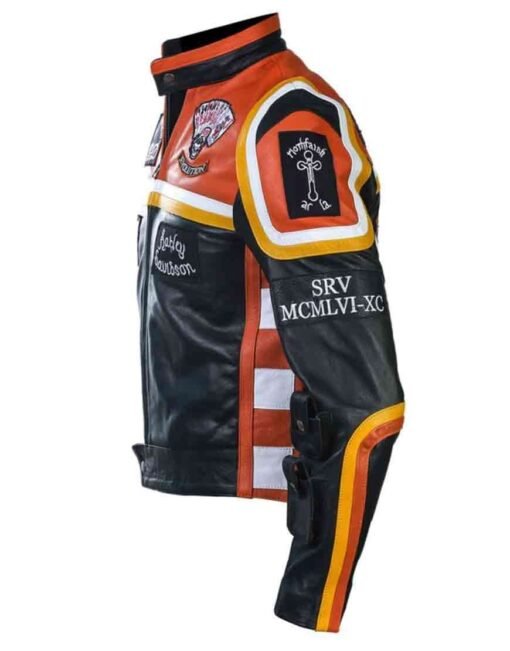 Harley Davidson and The Marlboro Man Biker Leather Jacket - Image 2