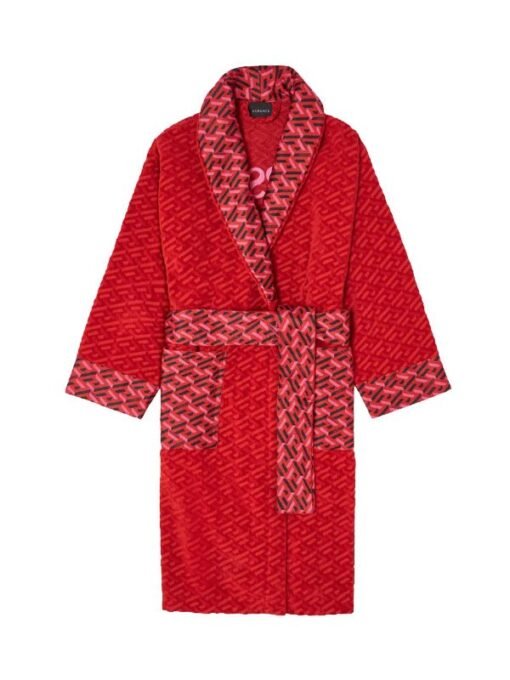 Versace Red luxurious bathrobe
