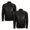 Valentine Day Couples Black Biker Leather Jacket