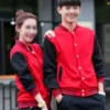 Valentines Day Couple Letterman Jackets