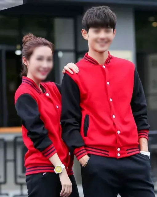 Valentines Day Couple Letterman Jackets