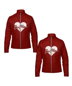 Valentines Day Couples Be Mine Red Leather Jacket
