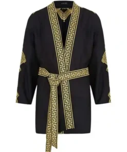 Versace Kimono Black Bath Robe