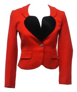 Vivienne Black Heart Shape Blazer