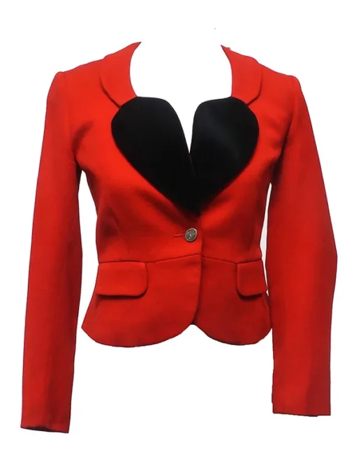 Vivienne Black Heart Shape Blazer