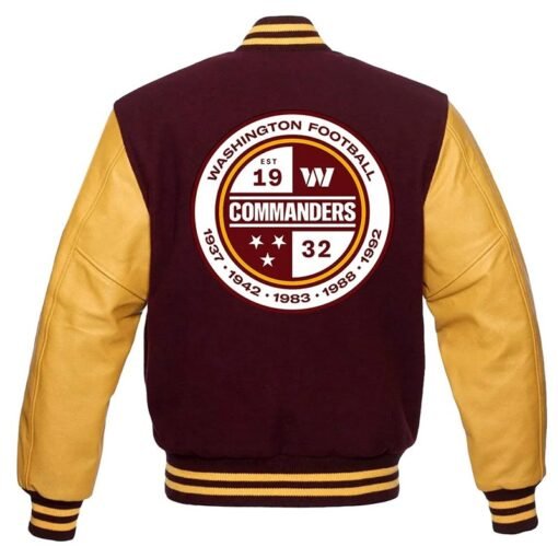 Washington Commanders Letterman Jacket - Image 4