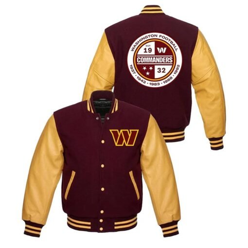 Washington Commanders Letterman Jacket - Image 5