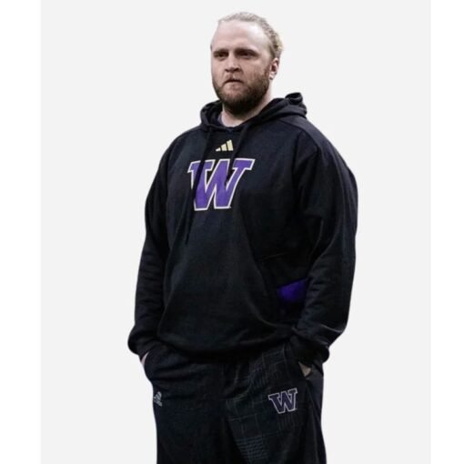 Washington Huskies Black Pullover Hoodie - Image 2