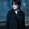 Wednesday Jenna Ortega Black Trench Coat