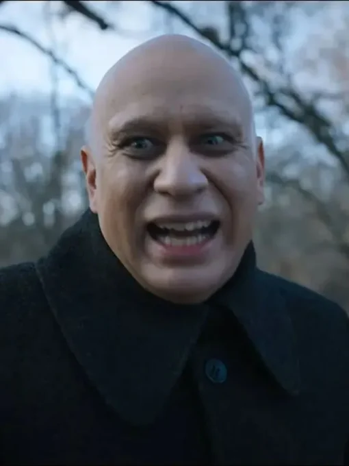Wednesday Fred Armisen Black Coat - Image 3