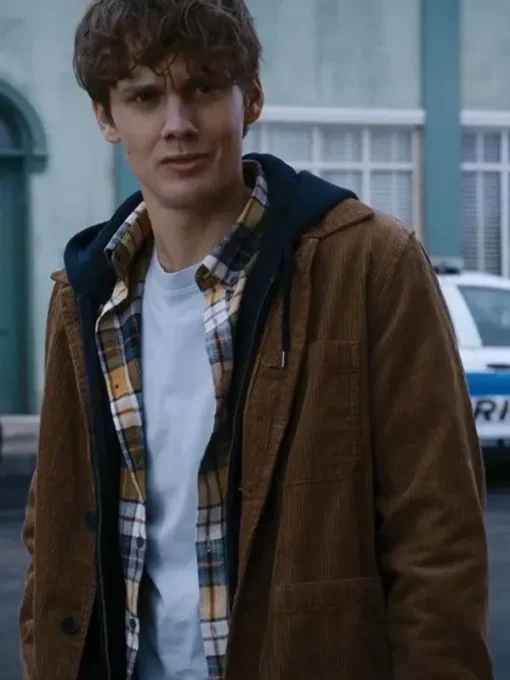 Wednesday Hunter Doohan Brown Jacket - Image 2