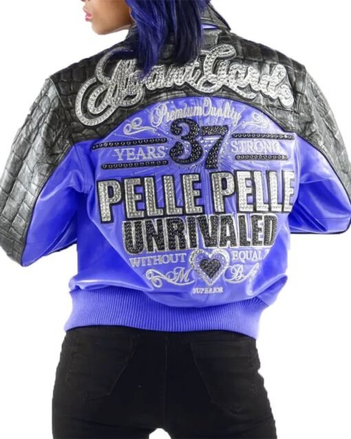 Pelle Pelle Avant Garde Blue 37 Years Strong Jacket