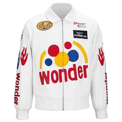 Wonder Bread  White Bomber Jacket
