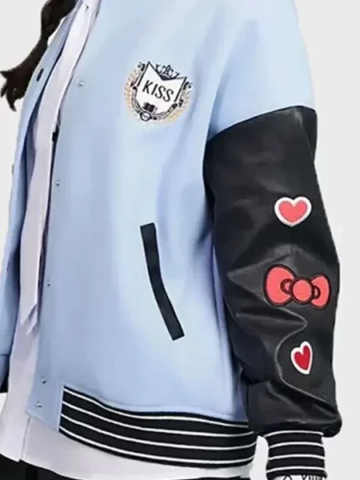 XO Kitty Series Varsity Leather Jacket - Image 3