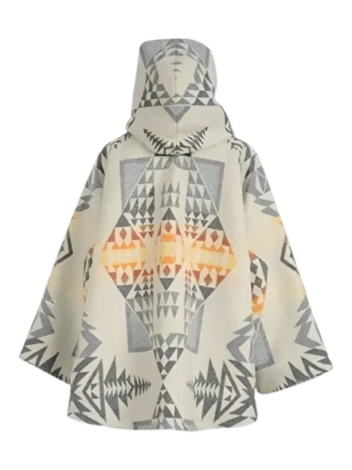 Yellowstone Beth Dutton White Poncho Coat - Image 2