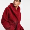 ASOS DESIGN Dressing Gown in Red Robe