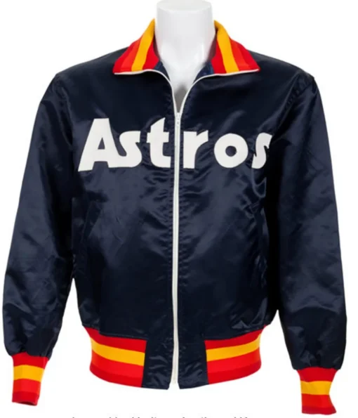 Houston Astros 1980’s Bomber Satin Jacket