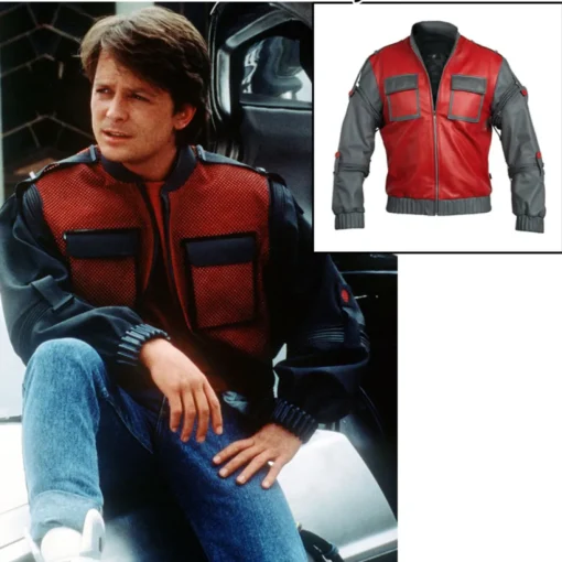 Back To The Future 2 Movie Marty Mcfly Jacket - Image 2