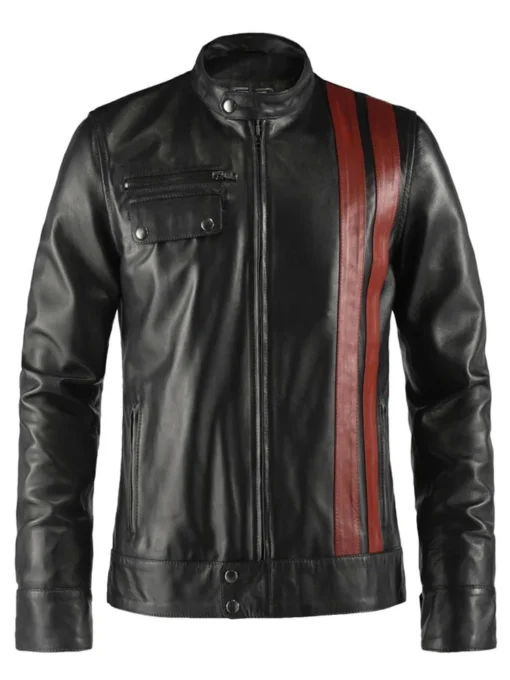 Death Race Frankenstein Black Leather Jacket