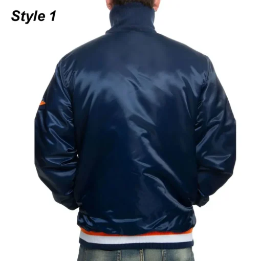 Starter Houston Astros Satin Navy Blue Jacket - Image 2