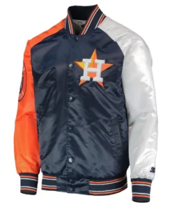 Houston Astros Reliever Raglan Satin Jacket