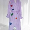 Confetti Kitty Purple Bathrobe