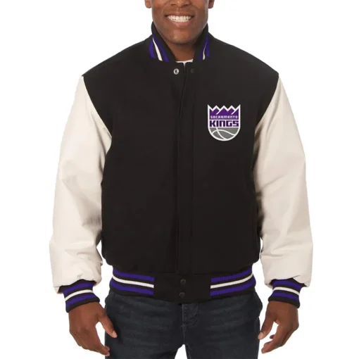Taylor Sacramento Kings Bomber Jacket - Image 3