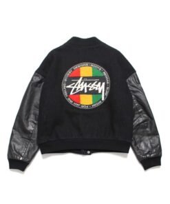 Stussy Vintage Homeboy Black Varsity Jacket