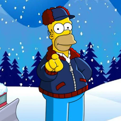 The Simpsons Mr. Plow Navy Jacket - Image 2