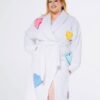 Confetti Kitty White Bathrobe