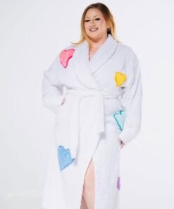 Confetti Kitty White Bathrobe
