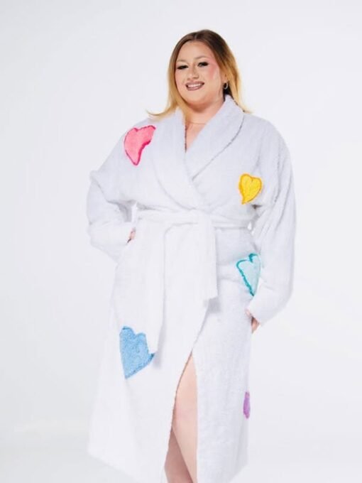 Confetti Kitty White Bathrobe